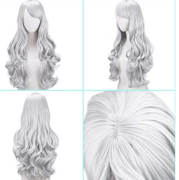 🆕️Long Wavy Heat Resistant Wig w Bangs - Picture 4 of 5